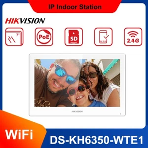 Hikvision DS-KH6350-WTE1 KH6 White 7'' TFT Touchscreen WiFi PoE Indoor Station - Picture 1 of 4