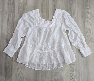 American Eagle weiße Bauernbluse Oversize Small neu ohne Etikett - Bild 1 von 5