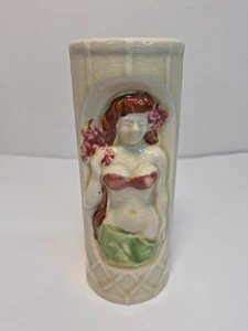 Vintage Orchids of Hawaii Hula Girl Tiki Mug Vase 6.5"H Japan 14oz  - Picture 1 of 8