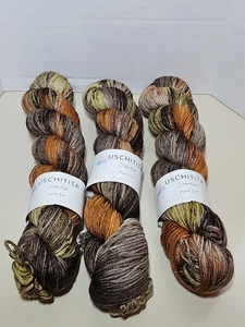 3 SKEINS USCHITITA 100% SUPERWASH EXTRA FINE MERINO WOOL TEAHOUSE 251 YDS EACH - Picture 1 of 4