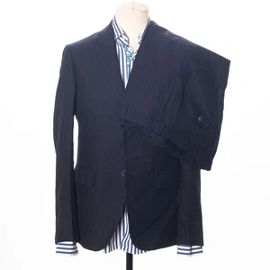 PAL ZILERI Lab Suit Blue Cotton Wool Textured Fabric EU48 US38 - Picture 1 of 9