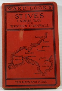 Ward Lock's St Ives Carbis Bay  Western Cornwall 1955 travel guide HC book maps - Bild 1 von 17
