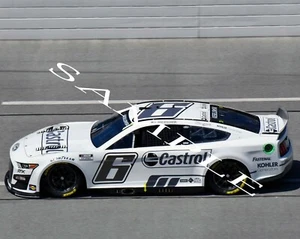 BRAD KESELOWSKI #6 CASTROL FORD RACING ON TRACK 8X10 GLOSSY PHOTO #S4 - Picture 1 of 1