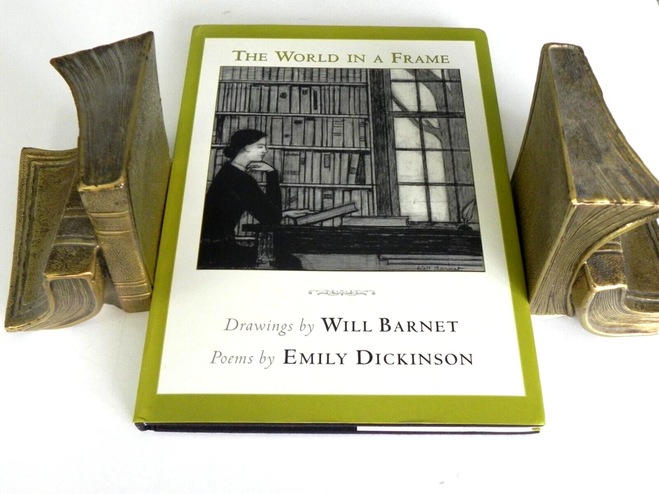 World In a Frame SIGNED by Will Barnet (Famous Artist) Poems of Emily Dickinson - Image 1 of 4
