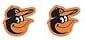 EARRINGS. BALTIMORE ORIOLES BIRD IN CAP POST EARRINGS Cover