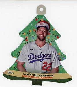2022 Topps Holiday Mega Ornament Die Cut Clayton Kershaw - Los Angeles Dodgers - Picture 1 of 1