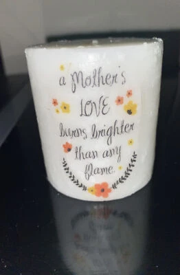 Mother’s Day Handmade Fresh Linen Scented Pillar Candle 2.5 In. X 2.8 In. 7 oz - Image 1 of 4