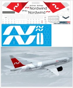 Boeing 777-300  Nordwind New 1/144 PAS-DECALS	777300-22 - Bild 1 von 1