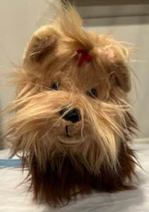 Childs Yorkie Dog Pocketbook 12”L x 8” T Blue faux leather shoulder strap New - Picture 1 of 11