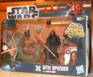 Figura de acción Star Wars 2012 SITH SPEEDER con DARTH MAUL y juego de batalla galáctica - Imagen 1 de 5