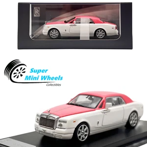 GFCC 1:64 Rolls-Royce Phantom Coupe (Pink/White) Diecast Model Car - Picture 1 of 7