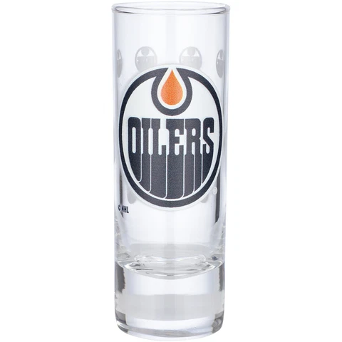 Edmonton Oilers 2.5oz. Satin-Etched Tall Shot Glass Cover