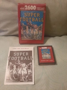 SUPER FOOTBALL for Atari 2600 - Complete in box w/manual, partial shrink- Tested - Picture 1 of 17
