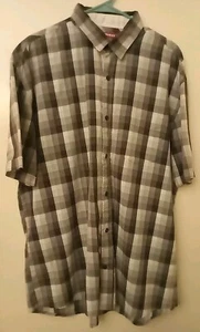 UNIONBAY Short Sleeve Shirt Color: Black/White/Gray Size: 2XL - Picture 1 of 4