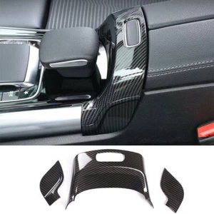 For Benz GLB W247 20-22 Carbon Fiber Style Console Armrest Box Switch Cover Trim - Foto 1 di 9
