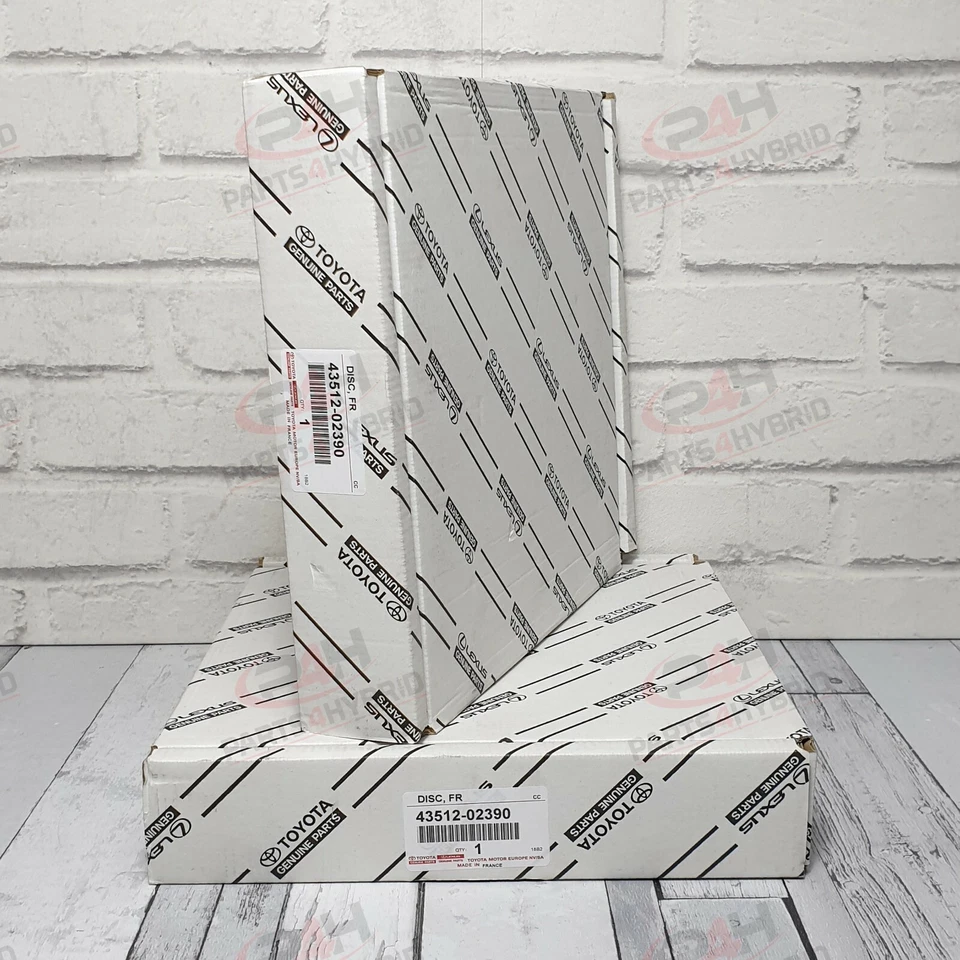 ПОДЛИННЫЙ TOYOTA YARIS КРЕСТ ПЕРЕДНИЕ ТОРМОЗНЫЕ ДИСКИ СЛЕВА И СПРАВА MXPB10 OEM 43512-02390 - Изображение 1 из 1