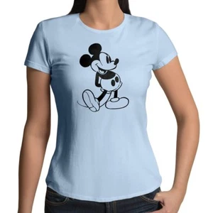 T-Shirt Juniors Mädchen Damen Geschenk bedruckt Retro klassisch Vintage Mickey Mouse - Bild 1 von 24