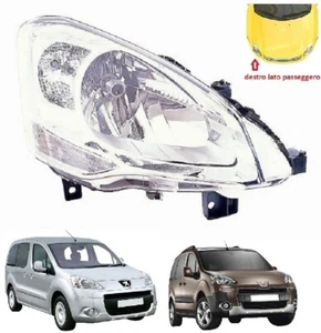 FARO FANALE PROIETTORE DX H4 PEUGEOT RANCH PARTNER 2008-2018 NUOVO - Foto 1 di 1