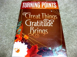 Dr David Jeremiah Turning Point Magazine Devotional 2022 Gratitude Thanksgiving - Picture 1 of 1