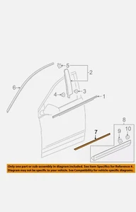 Cadillac GM OEM 17-18 XT5 Front Door-Center Molding Right Passenger side - Picture 1 of 5