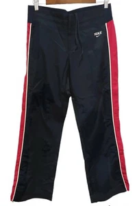 Nike Damen Active M Mittelblau Sporthose Rosa Weiß Gestreift Mesh Logo Neu - Bild 1 von 12