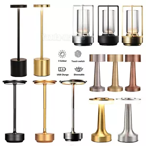Touch Tischlampe Dimmbar USB Aufladbar LED Nachtlicht Farbwechse Nachttischlampe - Bild 1 von 52