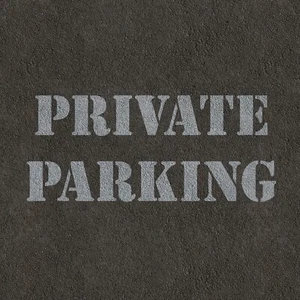 Private Parking Sign Stencil - Large Reusable Private Parking Template - Picture 1 of 4