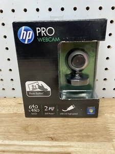 New HP Pro Web Cam AU165AA YouTube Skype USB 640x480 Sensor 2MP - Picture 1 of 9