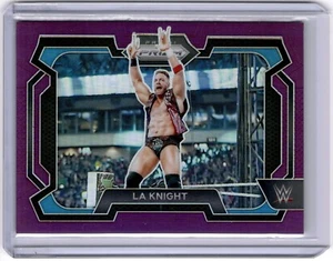 LA Knight 2024 Panini Prizm WWE Purple Prizm #23 WWE Smackdown #146/149 - Picture 1 of 2