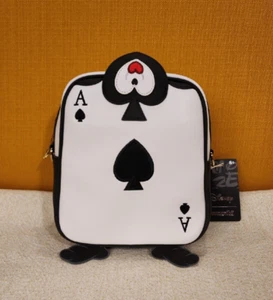 Loungefly Disney Alice In Wonderland Ace Of Spades Crossbody Handbag NEW - Picture 1 of 13