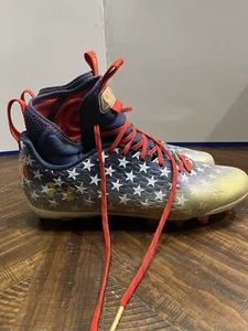 Under Armour Spotlight Lux MC LE USA Football Cleats Mens Size 10 3025366-100 - Picture 1 of 7