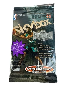 1998-99 SkyBox Metal Universe Basketball Sealed Unopened Retail Pack NBA Card - Picture 1 of 15