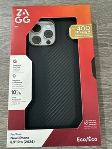 ZAGG Luxe Snap Case for iPhone 16 Pro Max Black - Picture 1 of 5