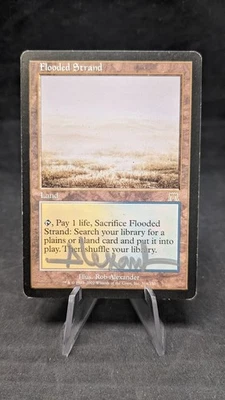 Flooded Strand -MTG Magic the Gathering Onslaught-Signed by Rob Alexander- MP C - Image 1 of 2