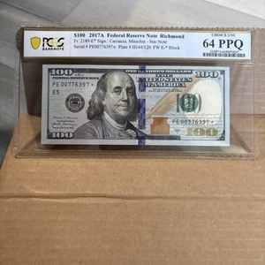 2017A $100 STAR NOTE PCGS CHOICE UNC 64 PPQ - Picture 1 of 2
