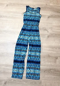 Calvin Klein Blue Jumpsuit Size 6 - Picture 1 of 5