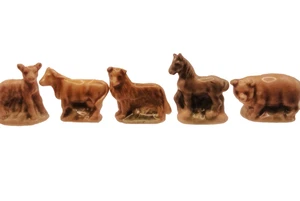 Vintage Wade Whimsie x5 Complete English Set 6 1975 - Picture 1 of 8