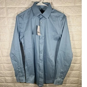 Camisa de vestir INC International Concepts Core para hombre XS manga larga azul - Imagen 1 de 13