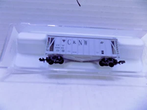 40 FT. AIRSIDE HOPPER CAR,N SCALE, FOR CHICAGO & NORTHWESTERN RR.BY ATLAS - Picture 1 of 3