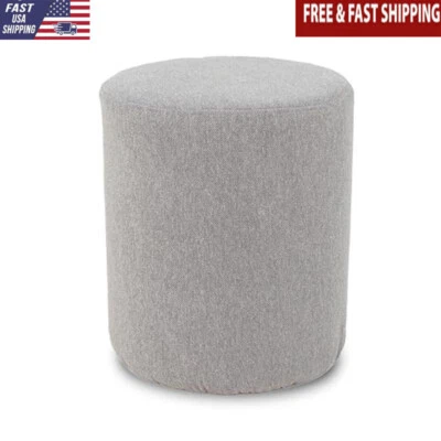 Lightweight Round Ottoman Footrest Table Easy Clean Portable Versatile Home Use - Image 1 of 4