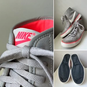 Nike Primo Court Mid Wildleder Sneaker grau mit Hot Pink Besatz Damen 7,5 - Bild 1 von 19
