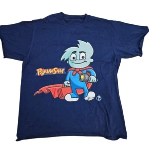 Vintage Pajama Sam T Shirt Medium Humongous Entertainment Video Game Promo PC - Picture 1 of 4