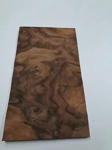 Impiallacciatura noce burr - 1 foglio LEGNO NATURALE - 270mm x 155mm - Foto 1 di 4