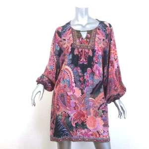 Milla by Camilla Mayfair Mary Batwing Mini Dress Multi Paisley Print Size Small - Picture 1 of 10