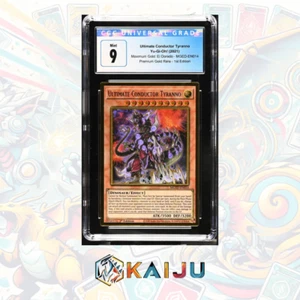Yu-Gi-Oh! Ultimate Conductor Tyranno 2021 MGED-DE014 Prem Gold Rare 1st Ed CGC 9 - Bild 1 von 3