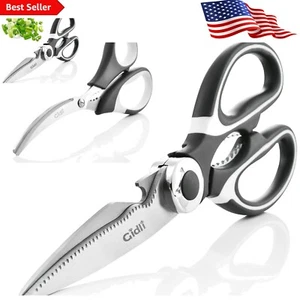 Ultra-Sharp Utility Scissors for Kitchen and Seafood - Ergonomic Handles - Picture 1 of 11
