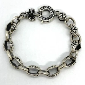 "Pulsera rara de plata de ley con diseño de oferta vintage talla 9,1/8"" 50,55 g" - Imagen 1 de 12