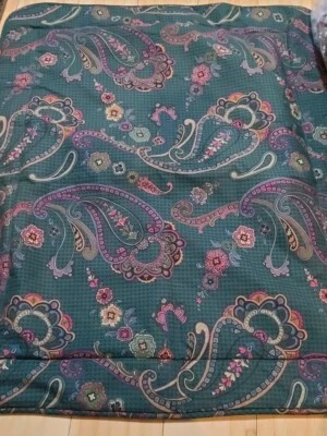 2 piezas Croscill Town Country Paisley Floral Pata de Gallo King Shams Foto 1 de 3