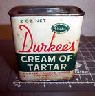 Vintage Durkees Cream Of Tartar 2 Oz Spice Tin Great Graphics And Colors Elmhurst