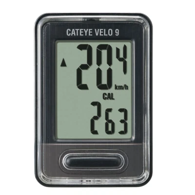 CatEye Velo 9 Ordenador Conectado con Cable Distancia-Velocidad-Calorías - Imagen 1 de 3